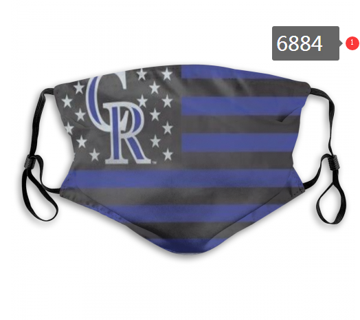 2020 MLB Colorado Rockies Dust mask with filter